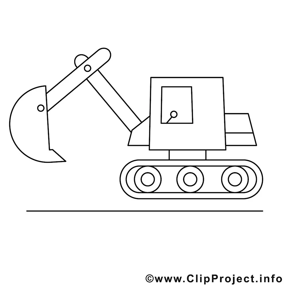 Раскраски Экскаватор бесплатно распечатать