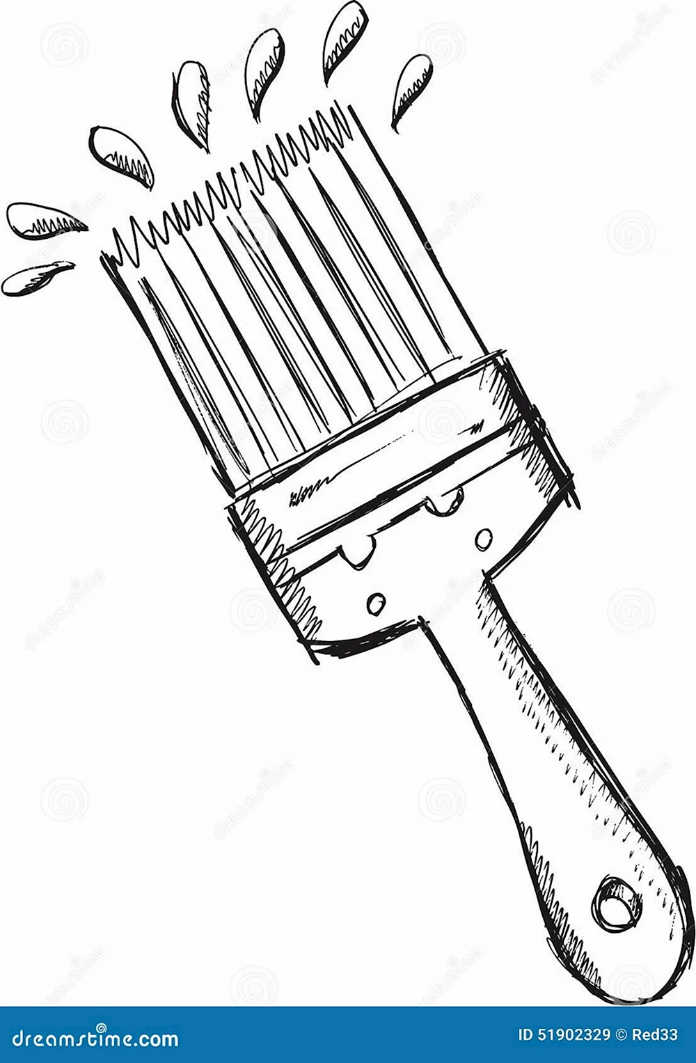 Эскизы малярных кистей