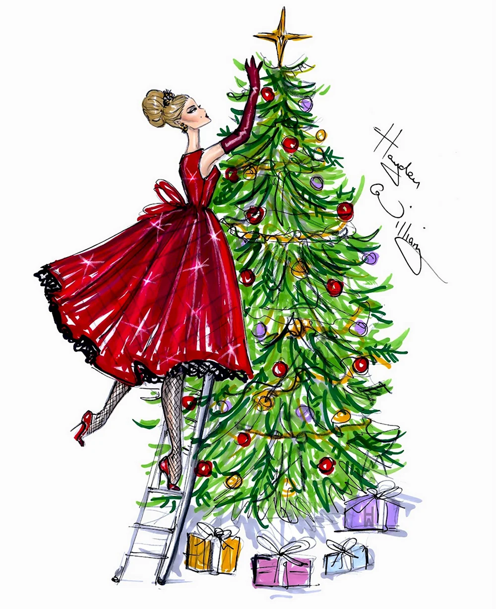 Хайден Виллиамс иллюстрация Рождество