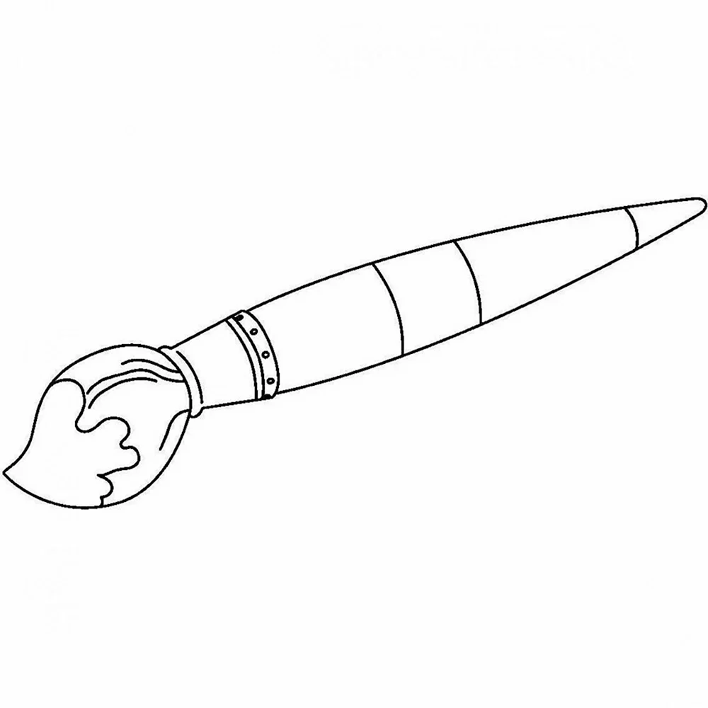 Кисточка раскраска