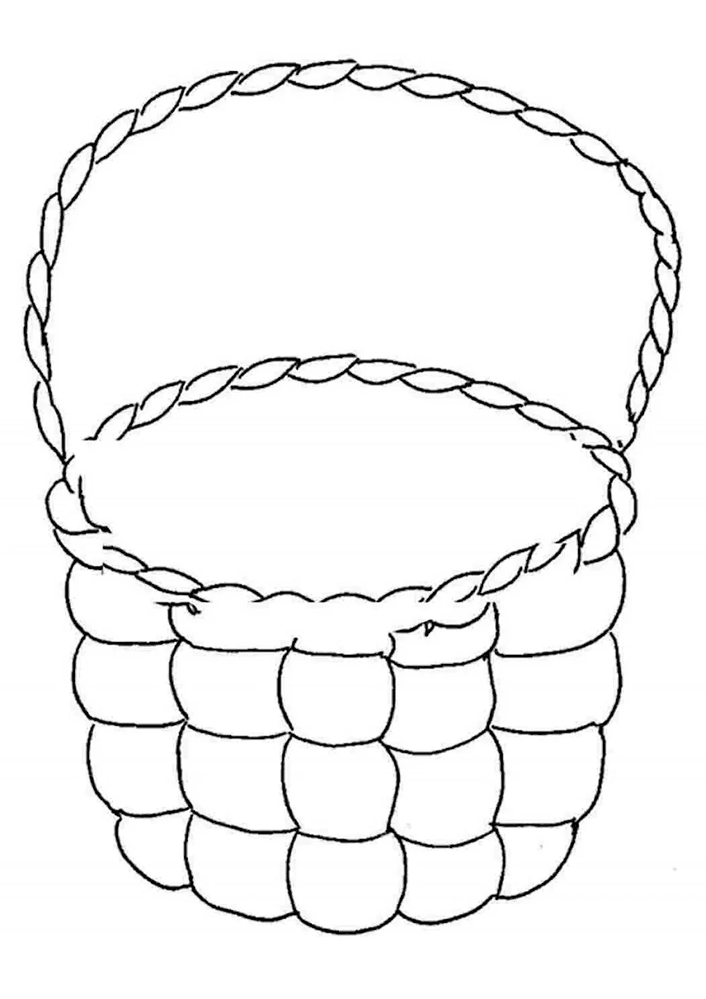 Корзина рисунок для детей