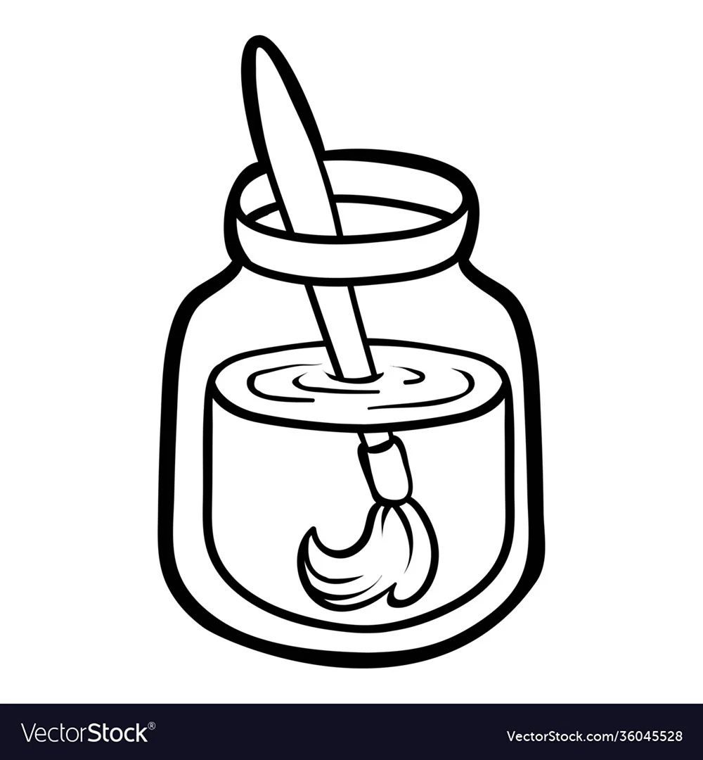 Краски в баночках для раскрашивания