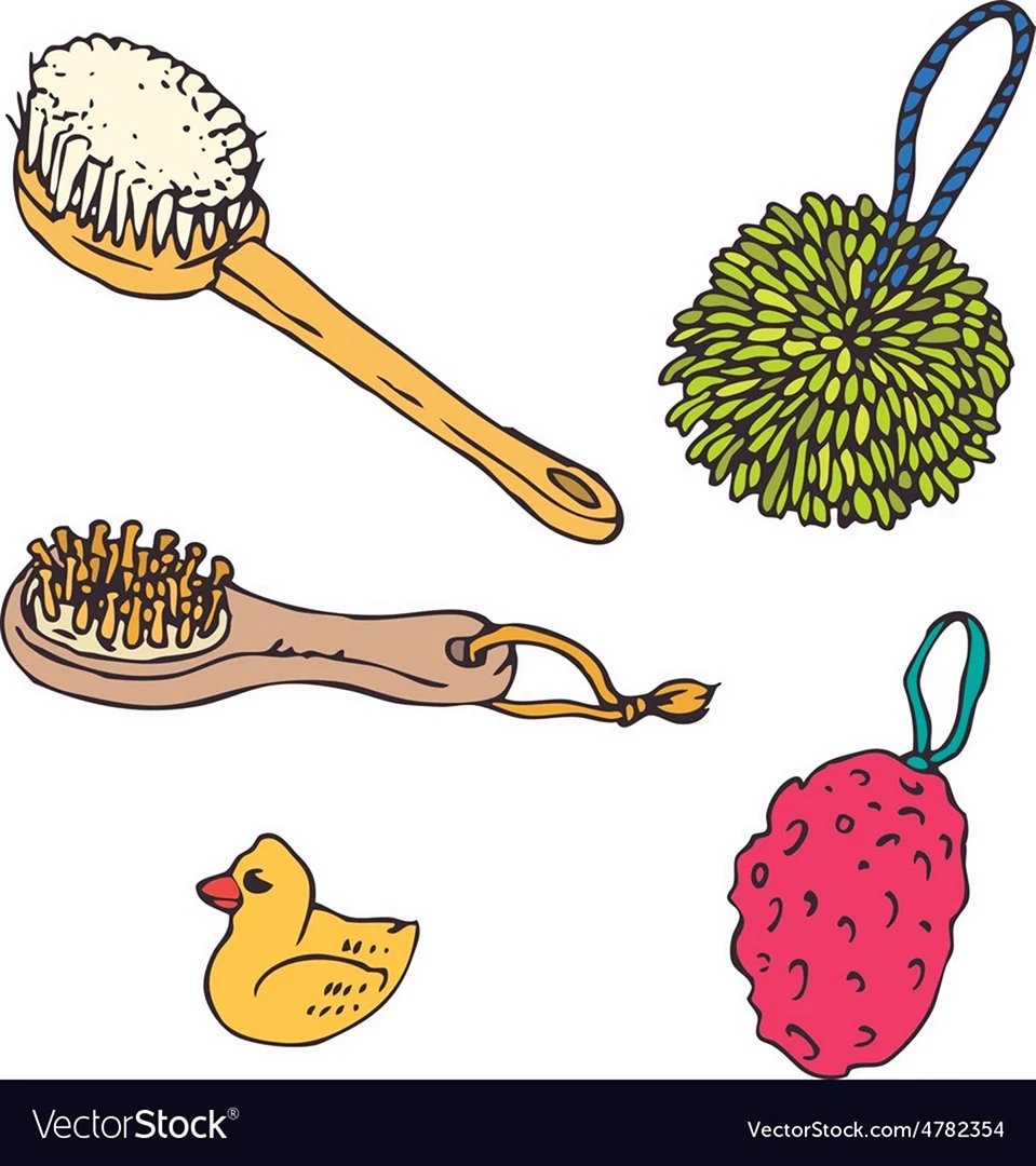 Мочалка мультяшная