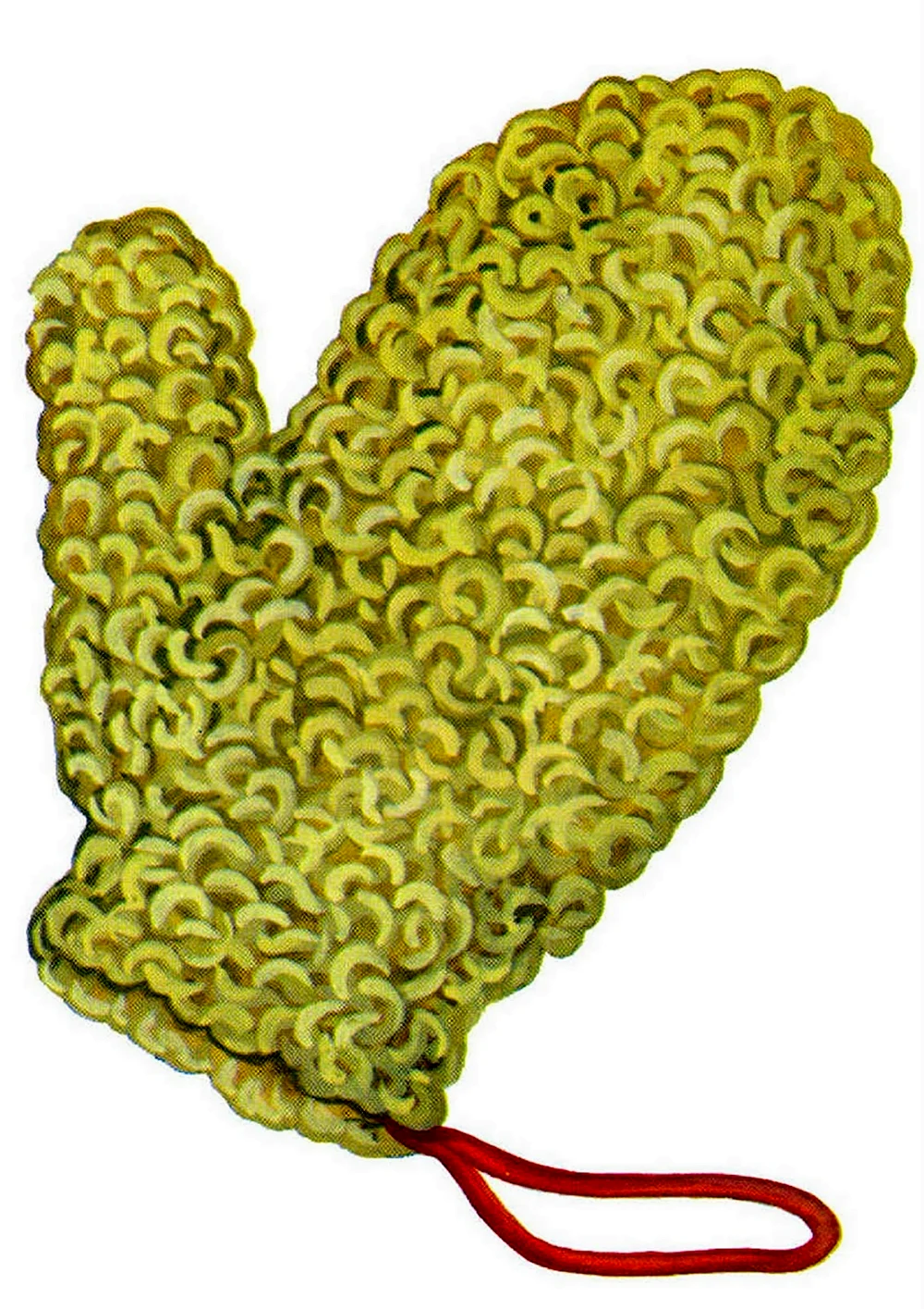 Мочалка рисунок