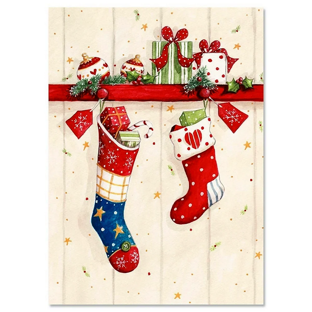 Новогодние постеры в скандинавском стиле