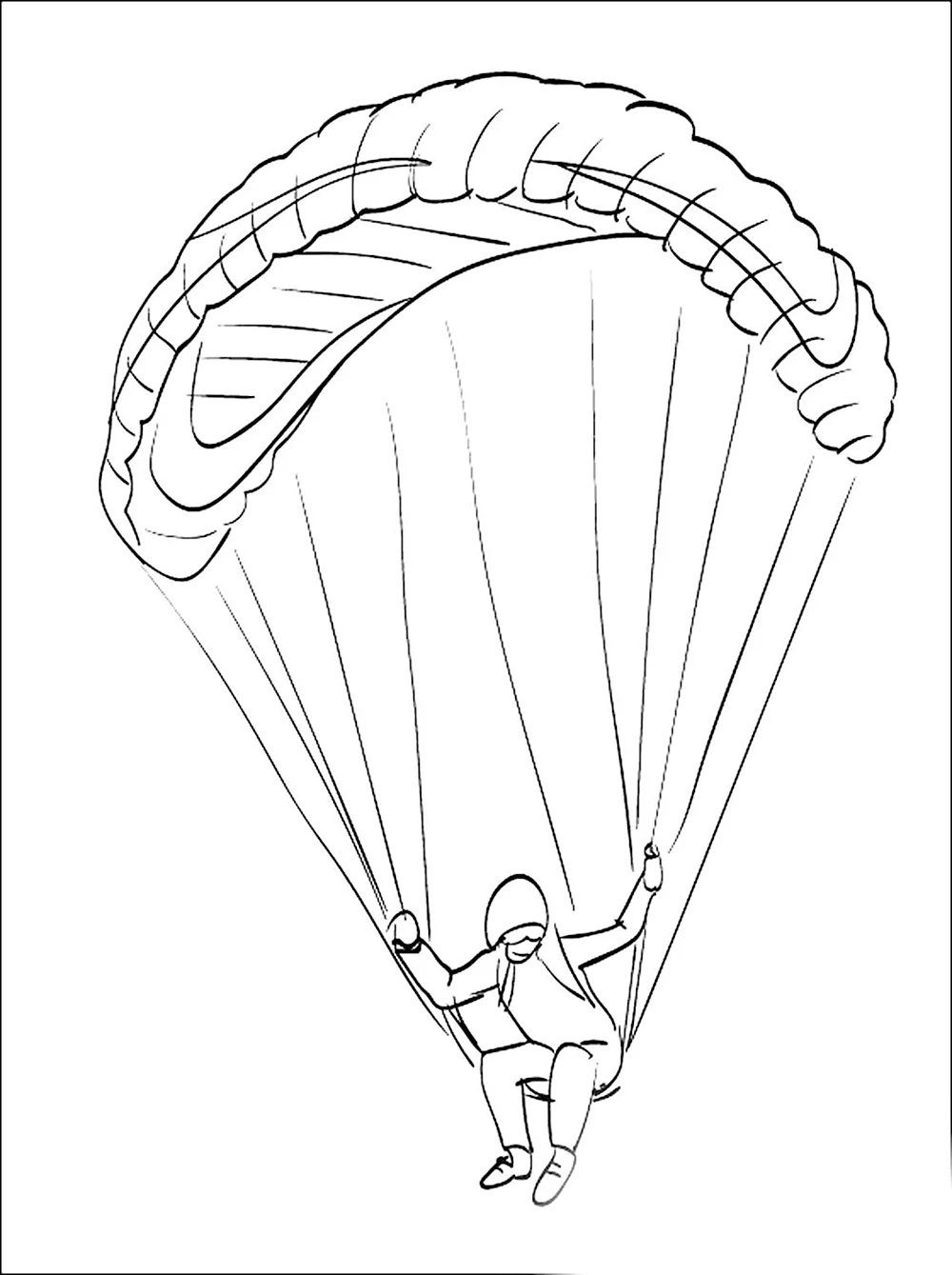 Раскраски Парашют