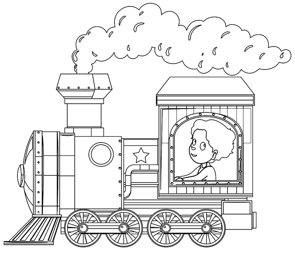 Раскраска Вагончик скачать и распечатать бесплатно | Coloriage train, Dessin train, Coloriage