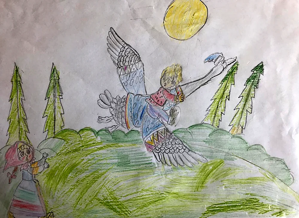 По дорогам сказок рисунок