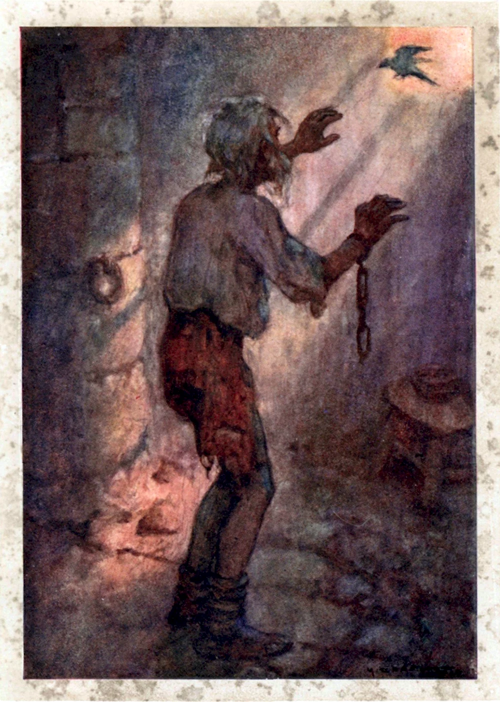 Пушкин узник иллюстрация к стихотворению