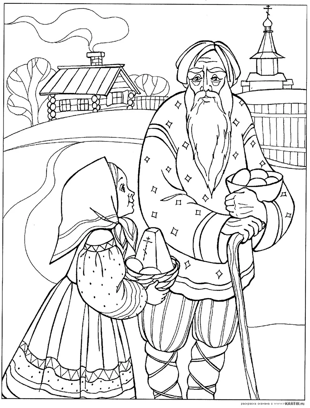 Раскраска Пасха