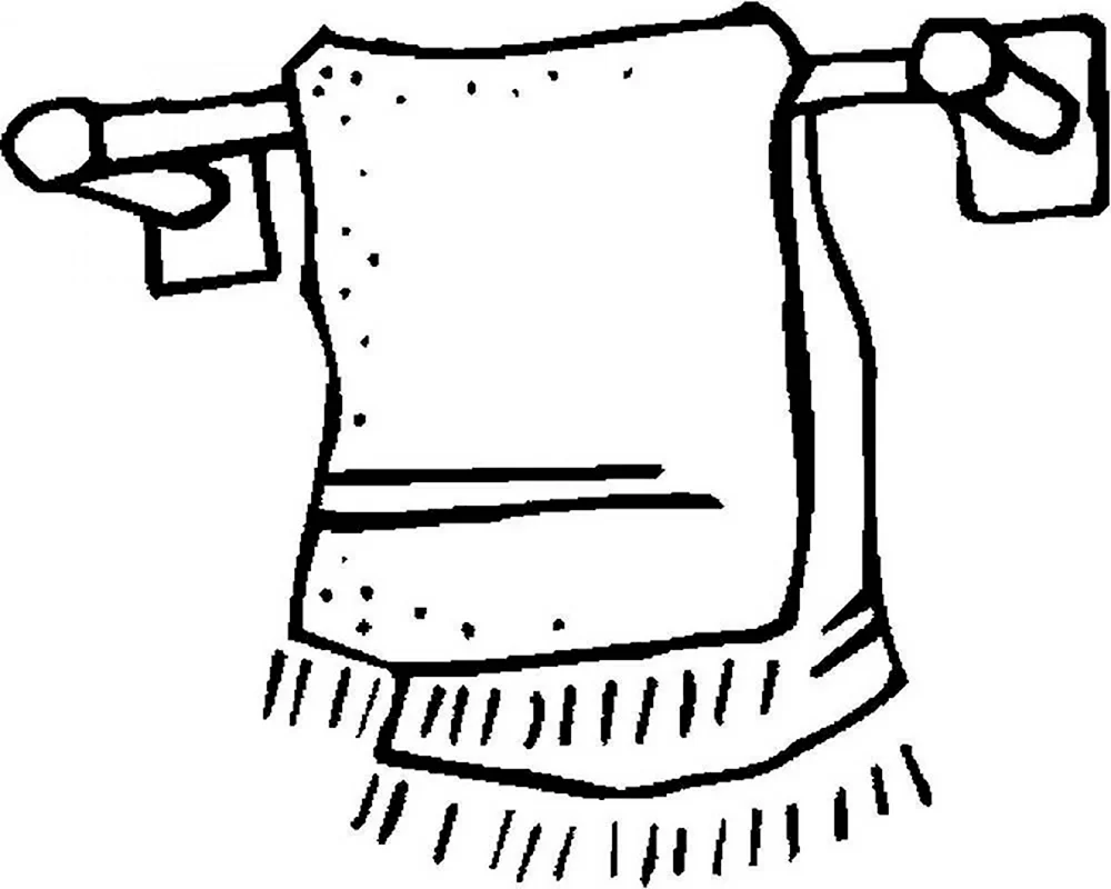 Раскраска полотенце