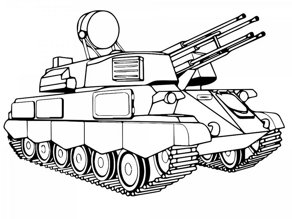 Раскраски военная техника для детей