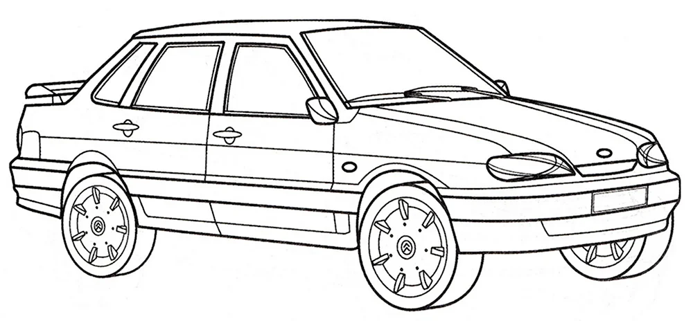 Раскраски машины Лада. Скачать и распечатать раскраски Лада