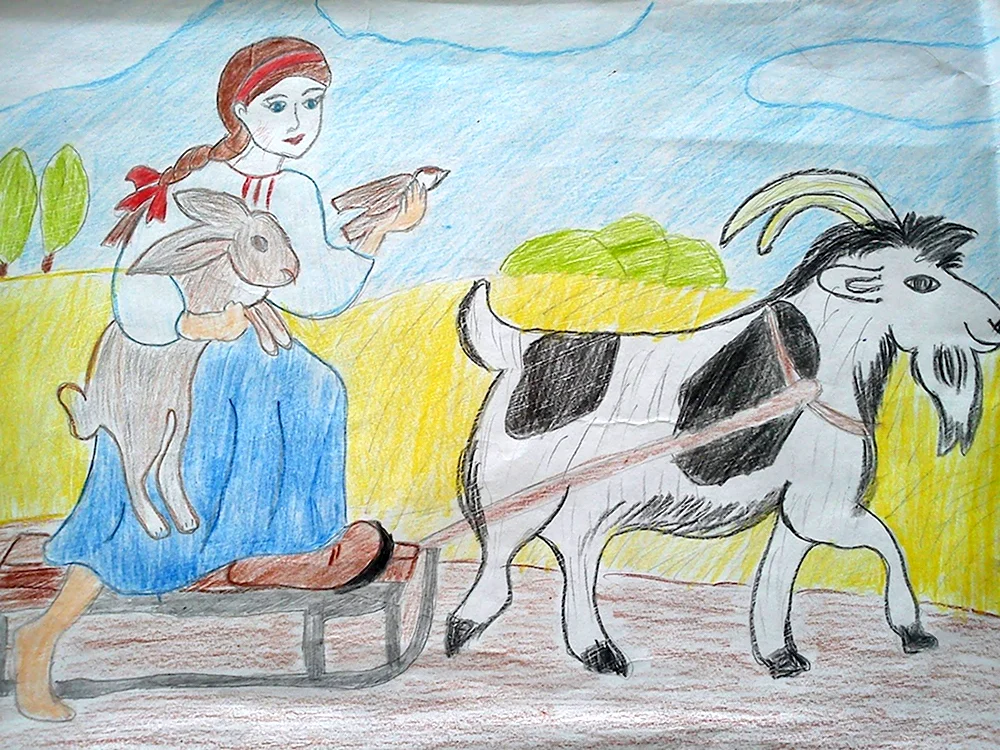 Рисунки сказке мудра дівчина