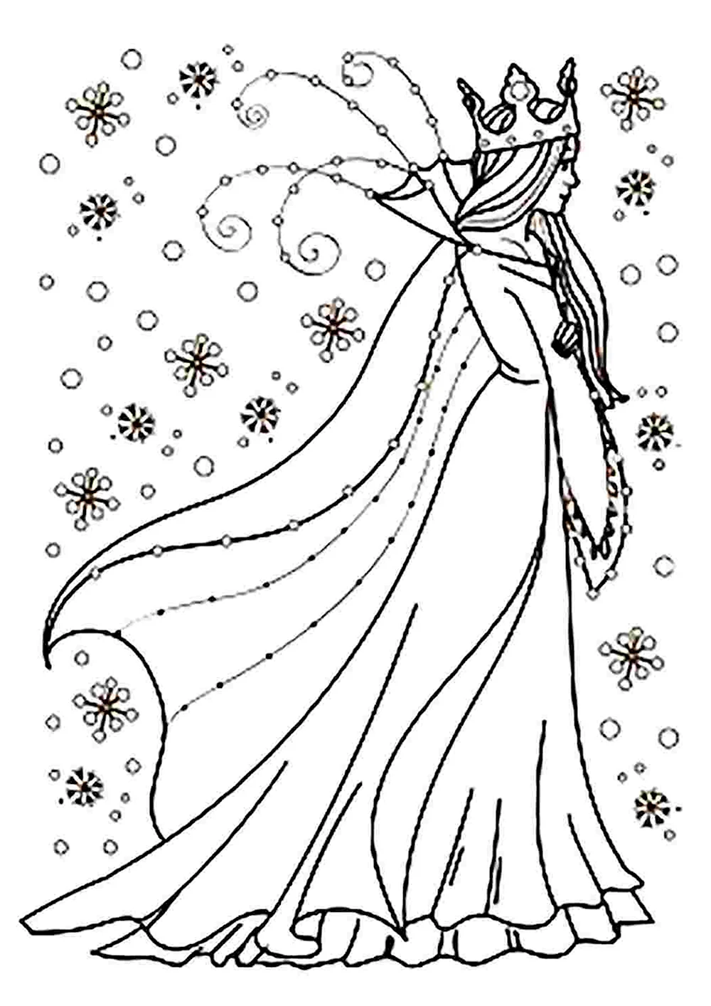 Queen coloring pages