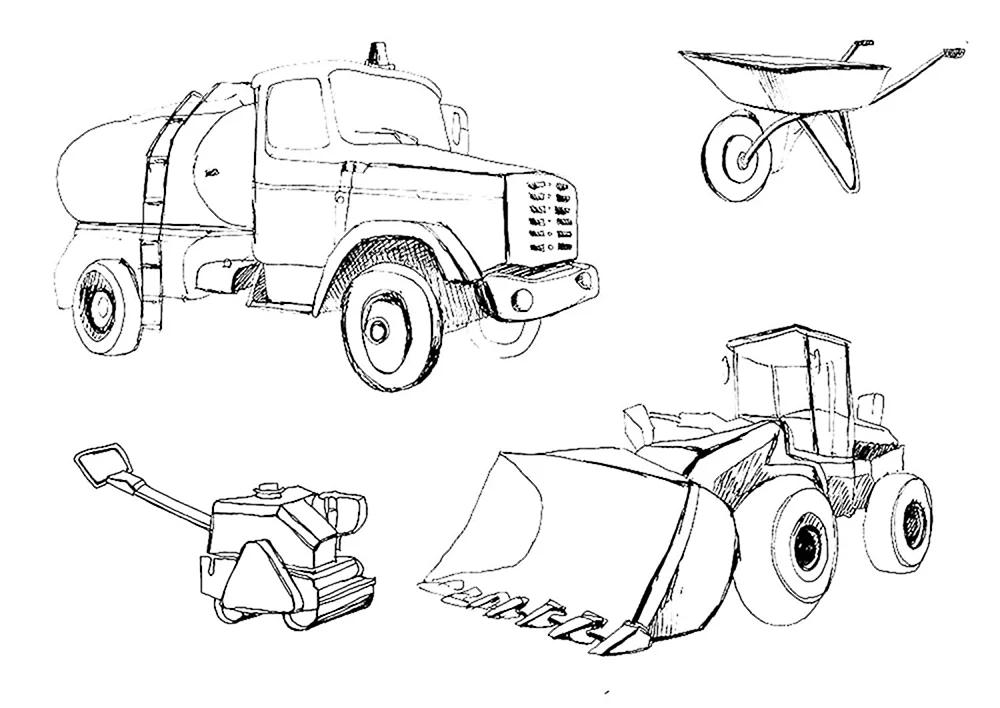 Раскраски Строительная техника