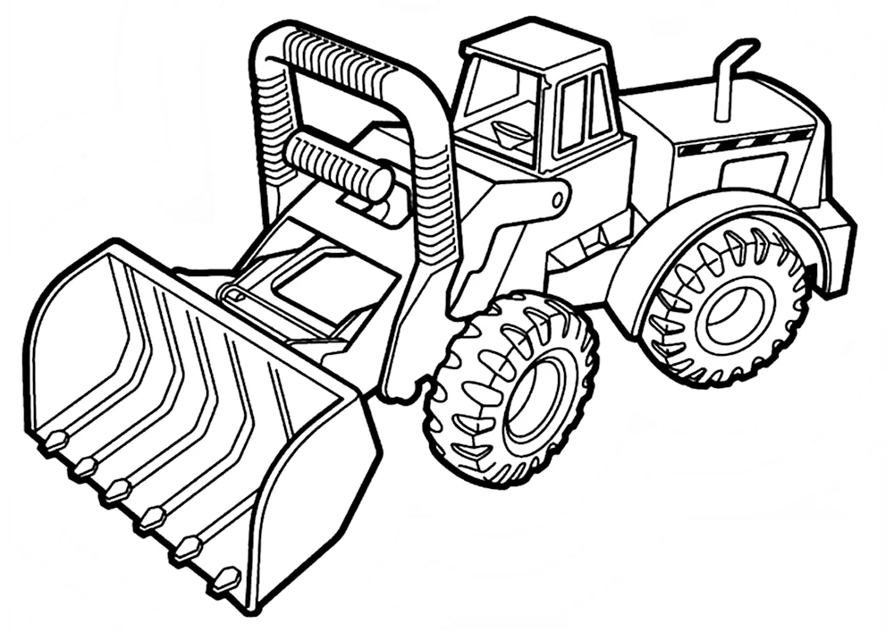 Раскраска трактор | Раскраски для детей и взрослых. Распечатать картинки для детей. kinza-moscow.ru