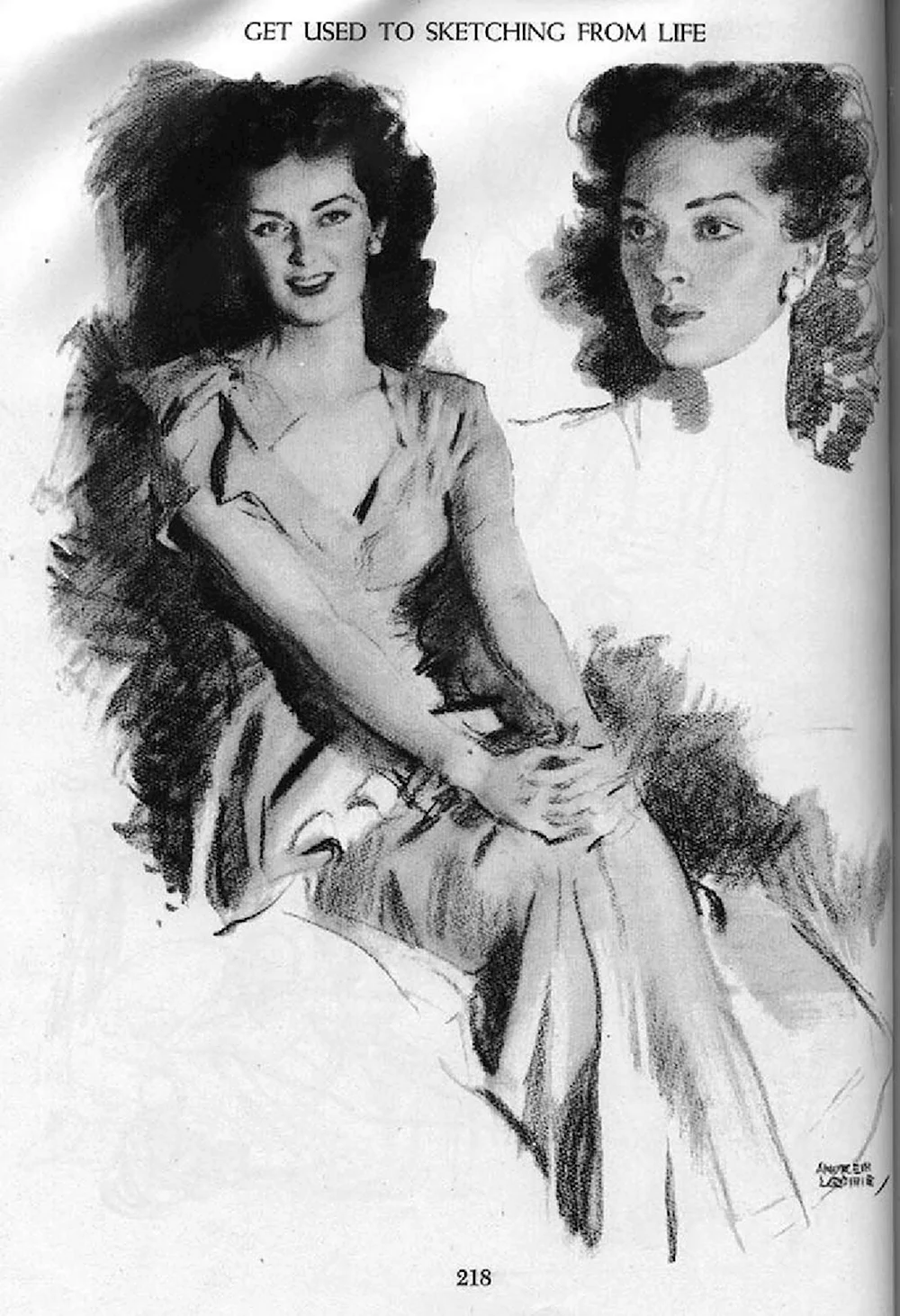 Уильям Эндрю Лумис 1892-1959 - две женщины.