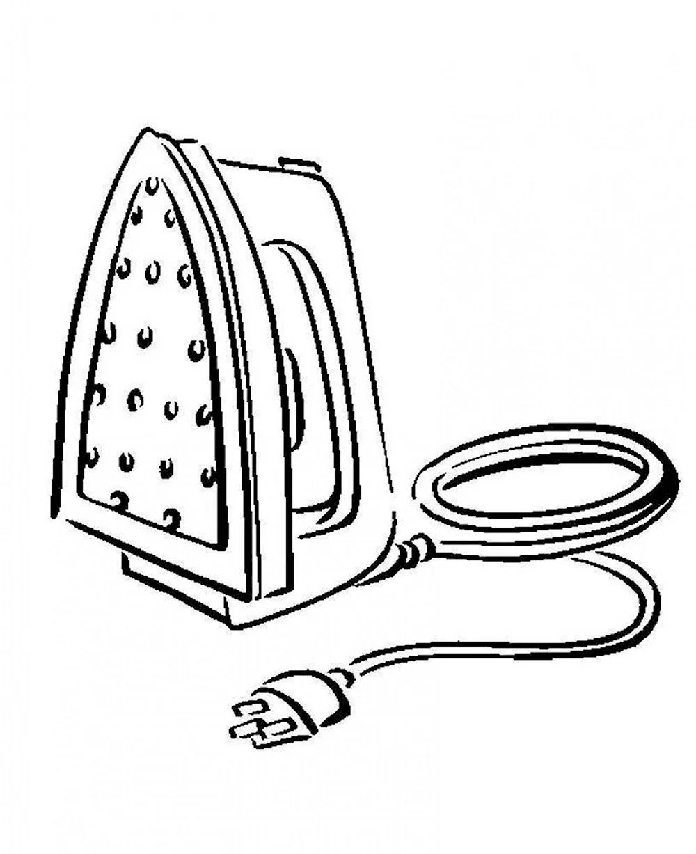 раскраски бытовая техника чайник плита холодильник утюг