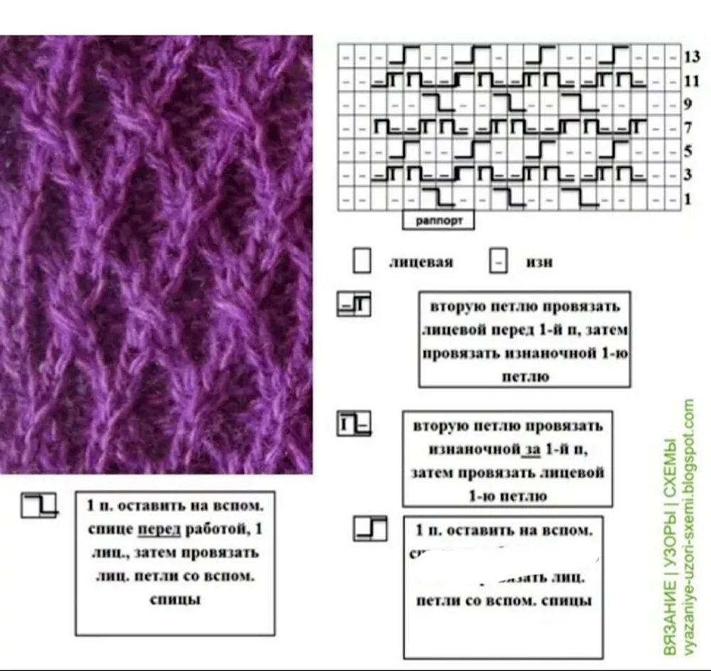 Узоры и схемы (вязание, схемы и фото) - Irena Handmade