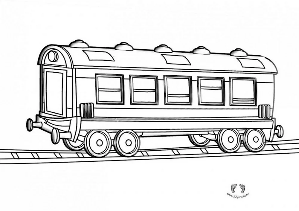 Раскраски поезд, Лучшие раскраски в формате А4.