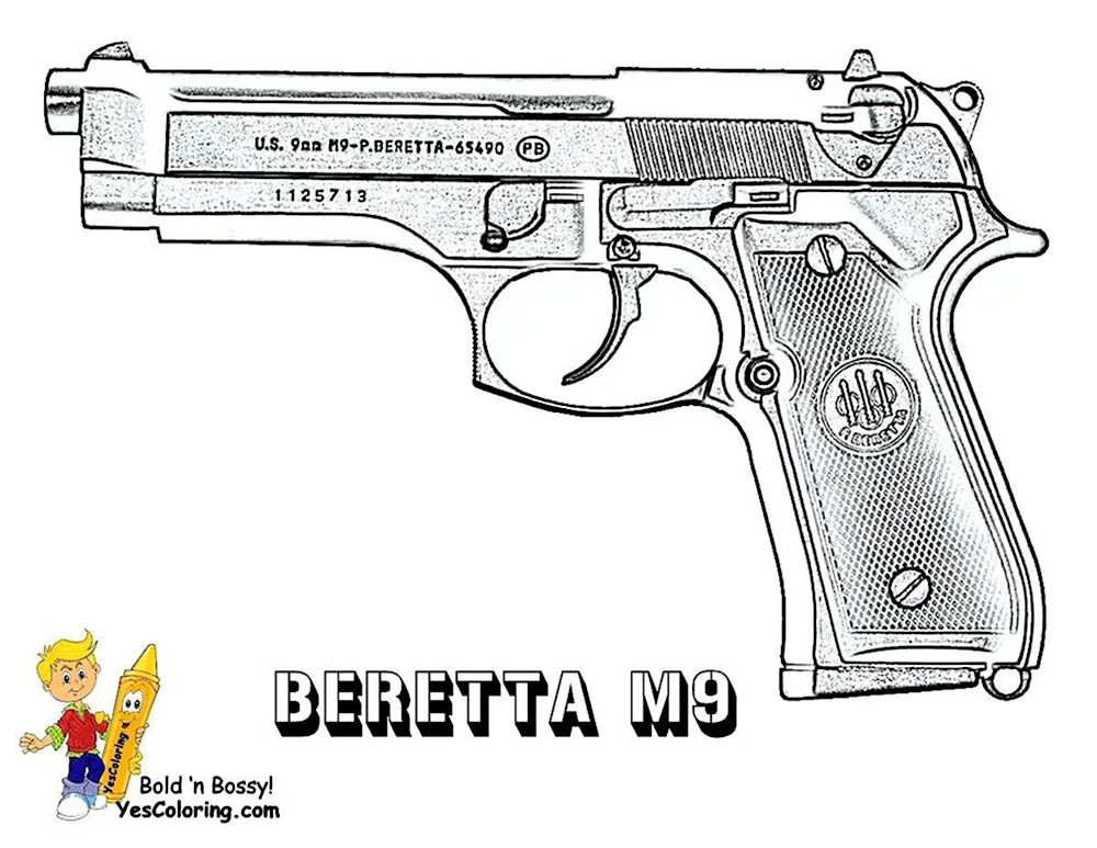 Беретта м9 чертеж