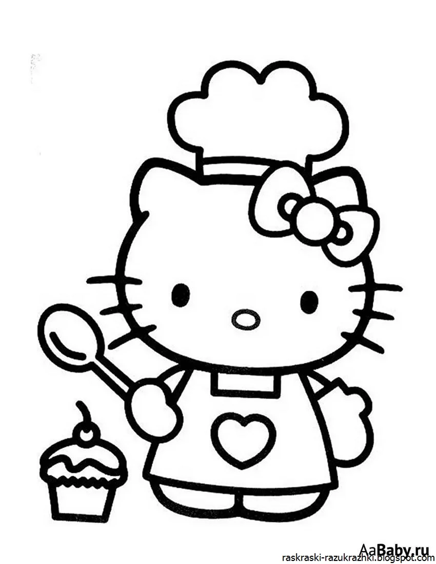 Раскраски Раскраска Hello kitty и хэллоуин Хэллоуин, Раскраски скачать и распечатать бесплатно.