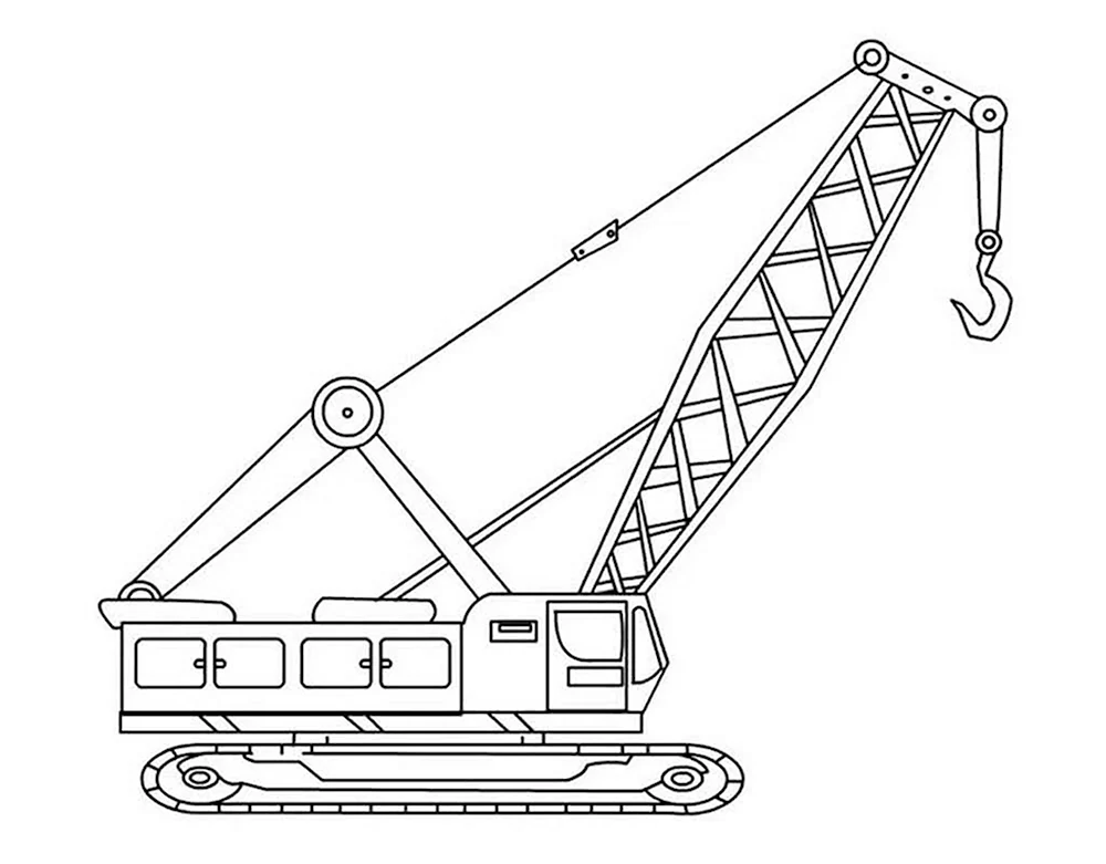 Раскраска Кран