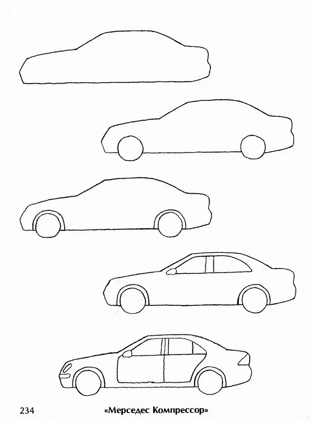 Интересные и несложные способы рисования машин разных моделей