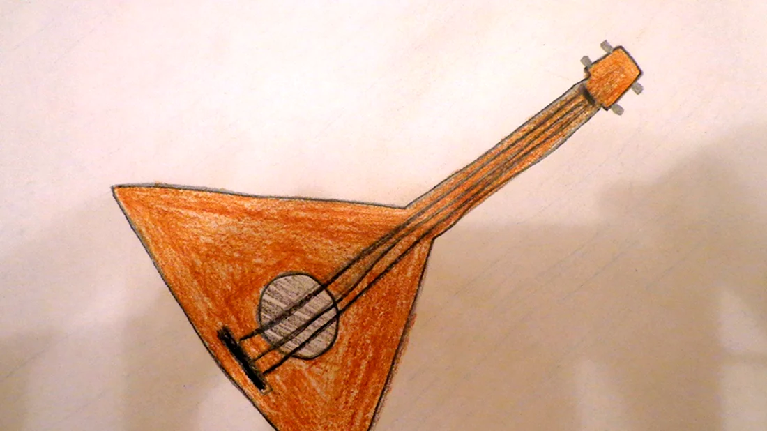 Нарисовать балалайку