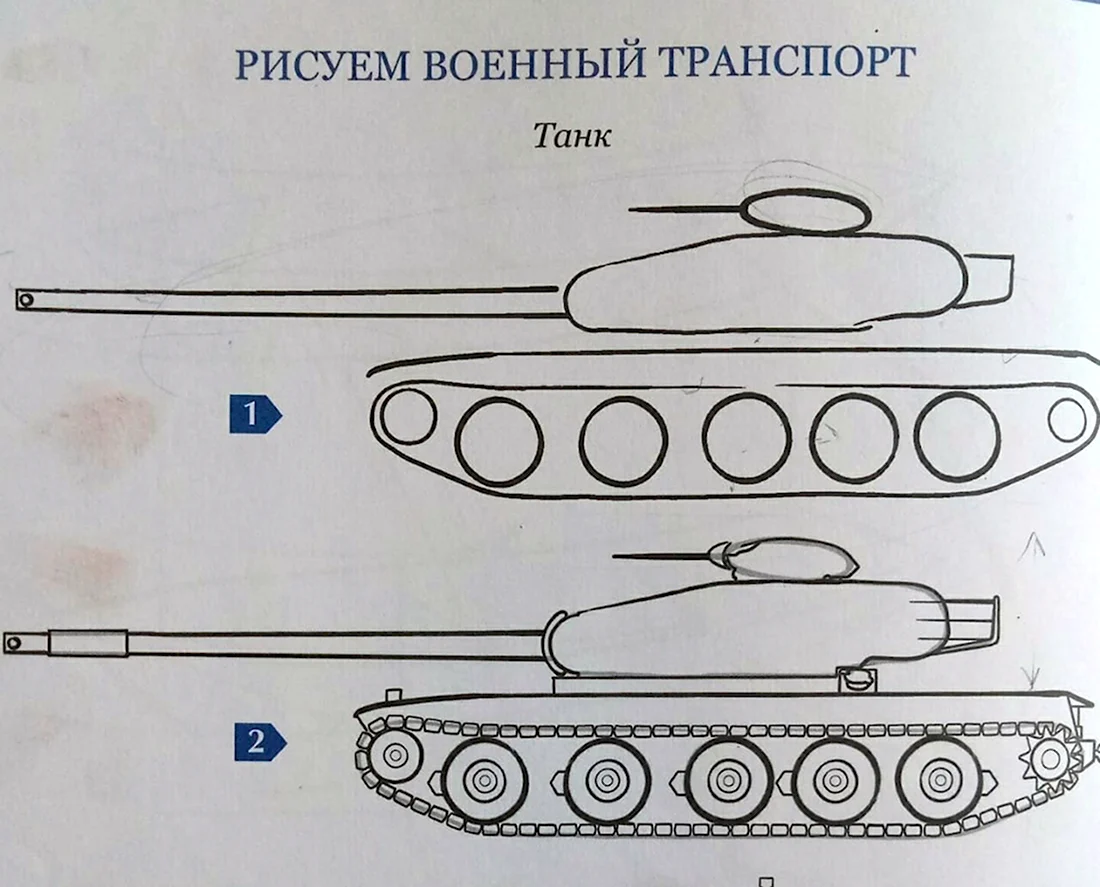 Рисуем тяжелый танк КВ-2