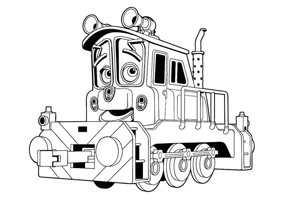 Чаггингтон. Паровозик. Умная раскраска №РУ - Интернет магазин игрушек Toyssalon