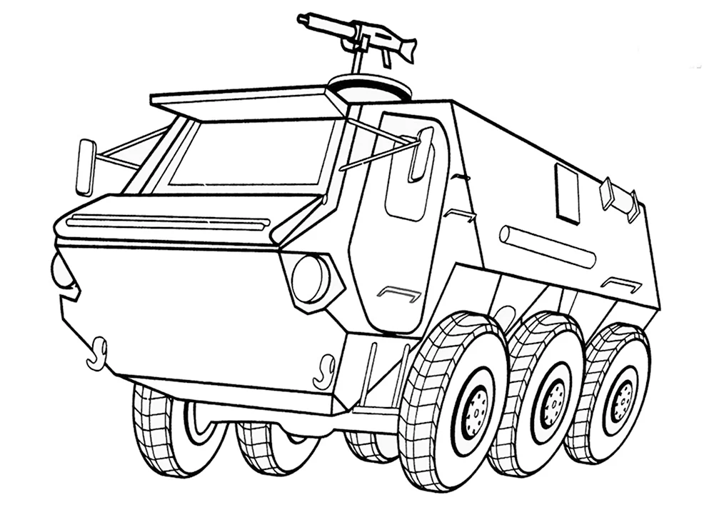 Раскраски военная техника для детей