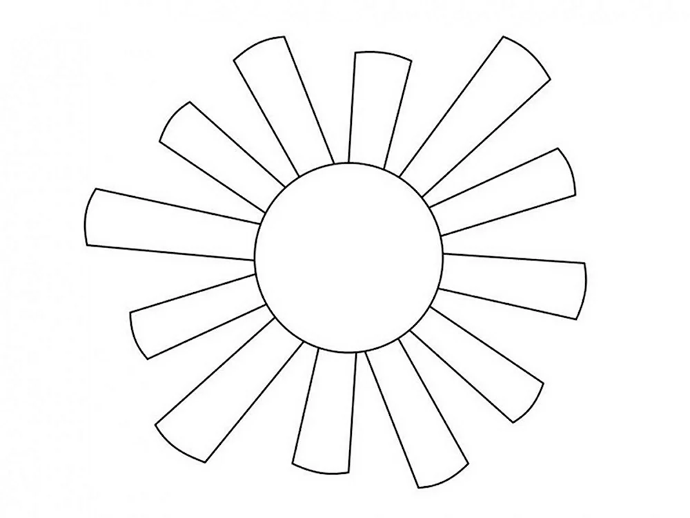Раскраски Солнце - распечатать в формате А4 | Раскраски, Солнечный рисунок, Солнце