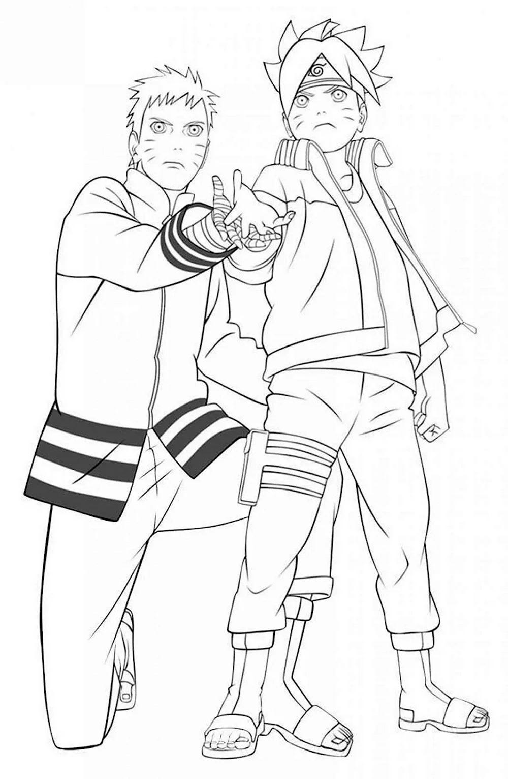 Раскраски Наруто манга, аниме (Naruto Coloring Book)