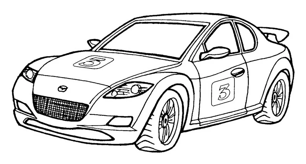 Раскраска Mazda RX-8