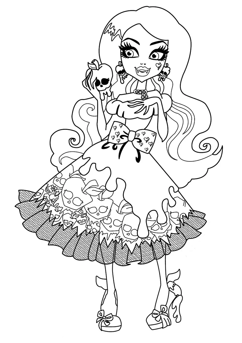 Раскраски Монстр Хай (Monster High coloring pages). Раскраски для девочек Монстер Хай