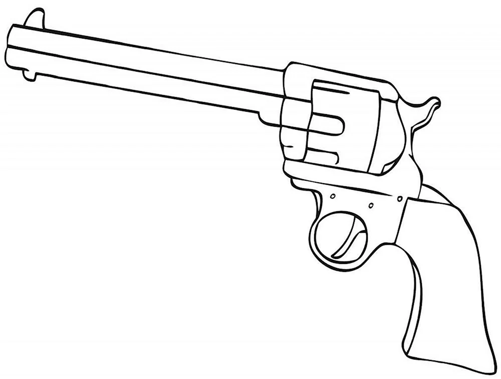 Револьвер раскраска