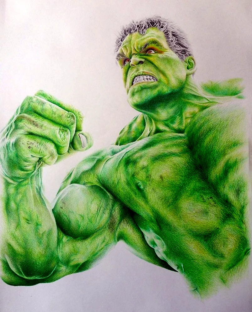 Как нарисовать Халка | Drawing Hulk | Уроки рисования | Ehedov Elnur | Дзен