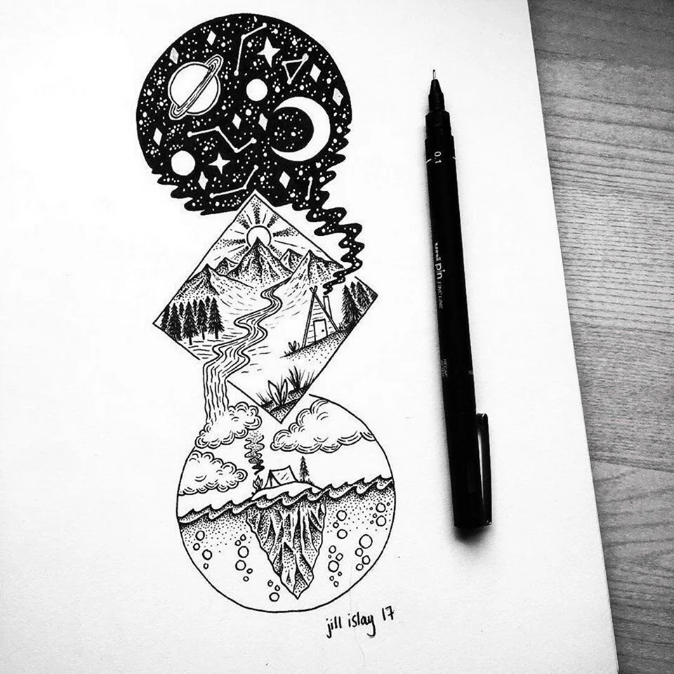 Эскизы для скетчбука