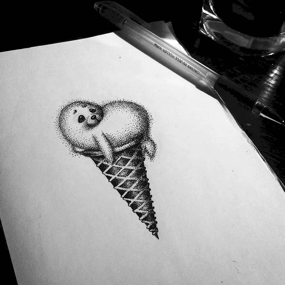 Красивые рисунки гелевой ручкой