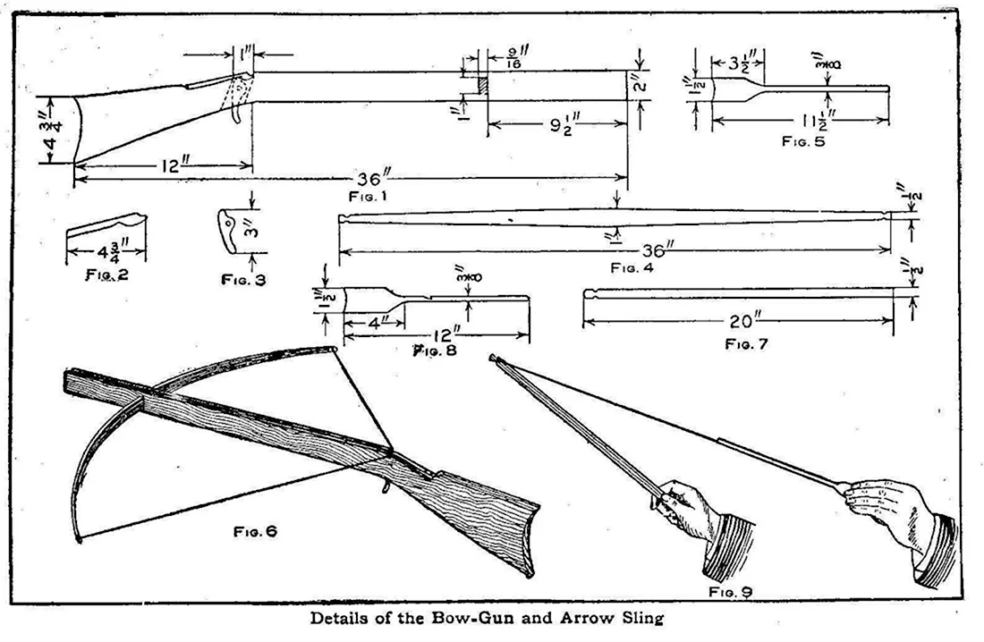 Схемы изготовления арбалета. | сделай арбалет сам -handmade crossbow- | VK