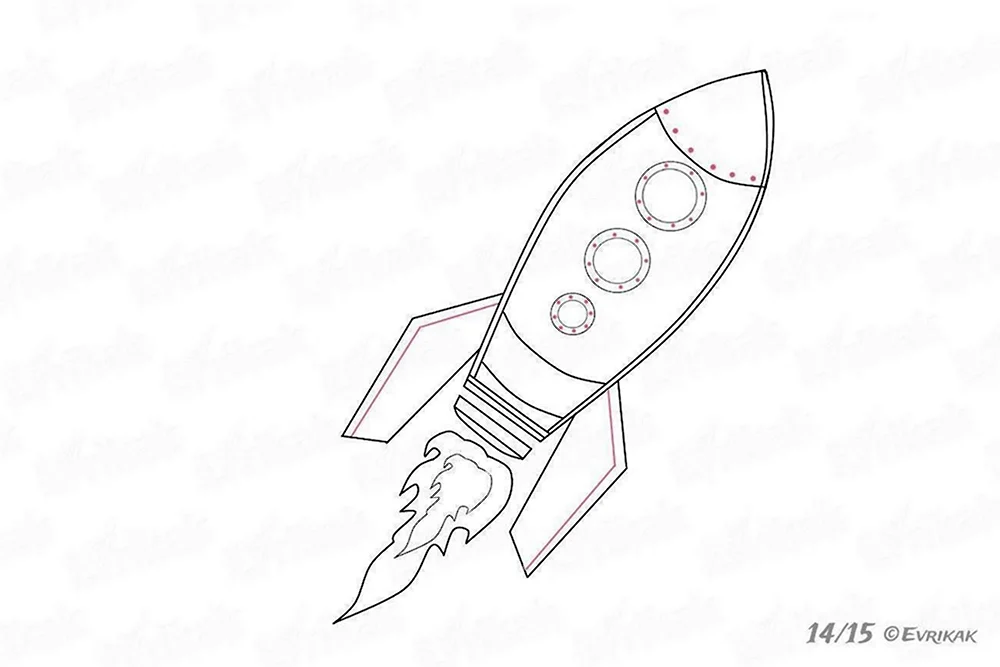 Ракета Распечатать раскраски для мальчиков Раскраска схема ракеты