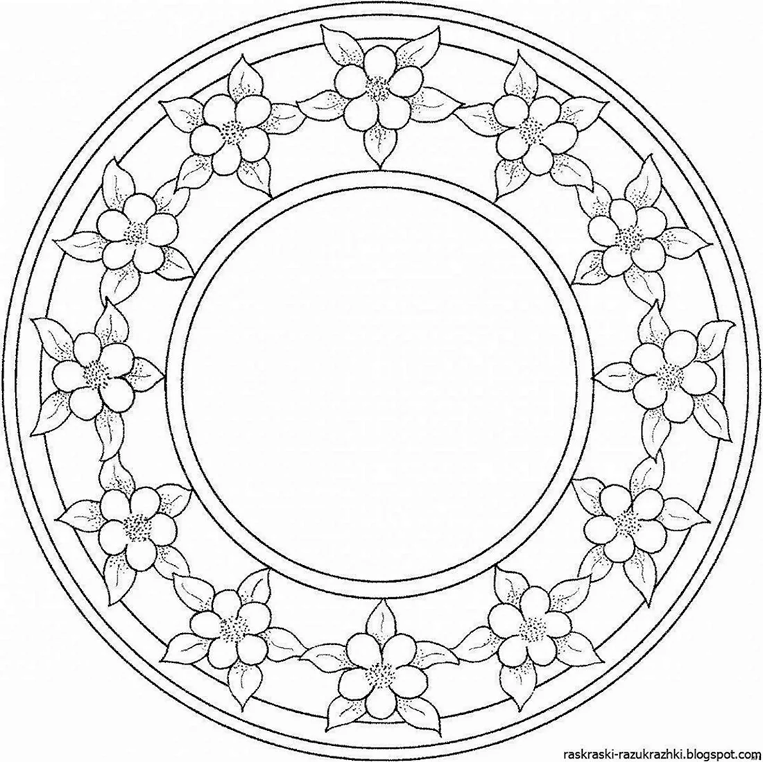 Рисунок тарелки с узорами (48 фото)
